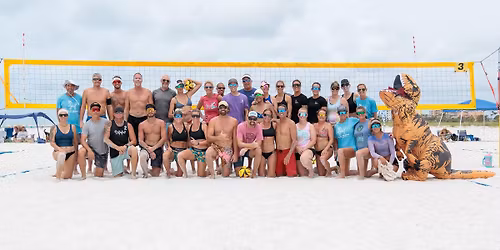 Florida Spring Dinosaur Beach Volleyball Doubles