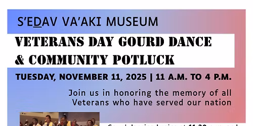 Veterans' Day Gourd Dance and Community Potluck
