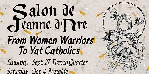 SALON DE JEANNE D'ARC PART TWO: SECOND SATURDAY!
