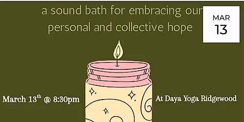 hope and hap\u00e9: a sound bath