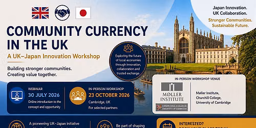 Community Currency (UK) Partnership Opportunity with Japanese Companies