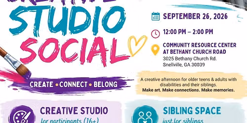 Creative Studio Social: Create \u2022 Connect \u2022 Belong