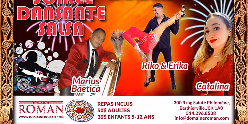 Soirée dansante Salsa -Souper-Danse- Spectacle 