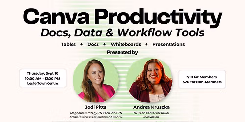 Canva Productivity: Docs, Data & Workflow Tools