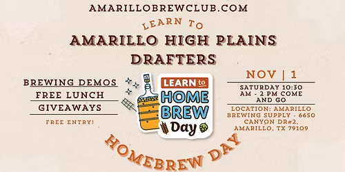 Learn to Homebrew Day - Free Local Amarillo Event