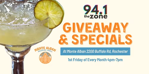 94.1 The Zone LIVE | Giveaway & Specials