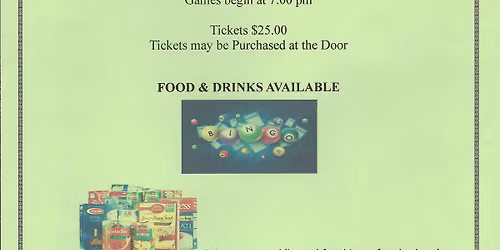 Cash Bingo Fundraiser