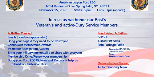 Veteran’s Day Celebration