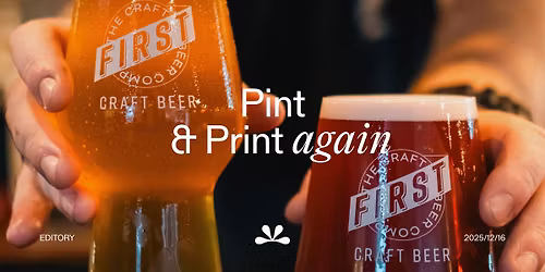pint & print again \u273d FIRST s\u00f6rk\u00f3stol\u00f3 az editoryban