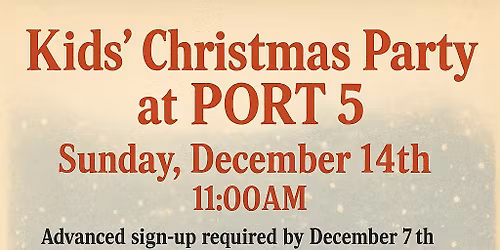 \ud83c\udf85\ud83c\udffb\ud83c\udf84Port 5 Children\u2019s Christmas Party!\ud83c\udf84\ud83c\udf85\ud83c\udffb