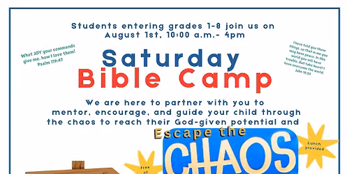 Saturday Bible Camp