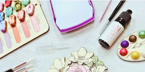 Watercolour plywood\/mdf\/watercolour paper painting