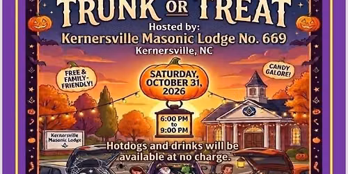 Kernersville lodge #669 trunk or treat 