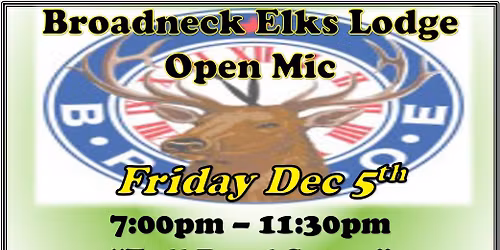 Elks Lodge Open Mic