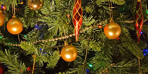 Decorating the church for Christmas