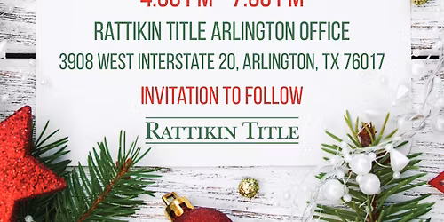 Save the Date for the Arlington Rattikin Christmas Party