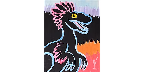 Neon Dino - Paint and Sip in Houston | Classpop!\u2122