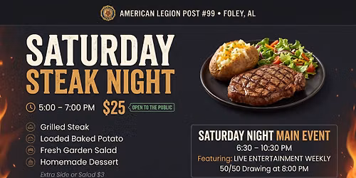 Steak Night @ The American Legion Post 99