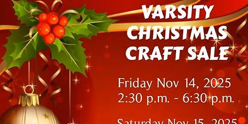 Varsity Christmas Craft Sale