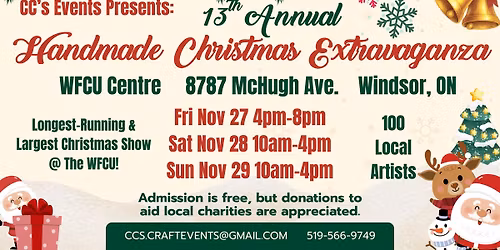 13th Annual Handmade Christmas Extravaganza  "THE BIG ONE\u201d