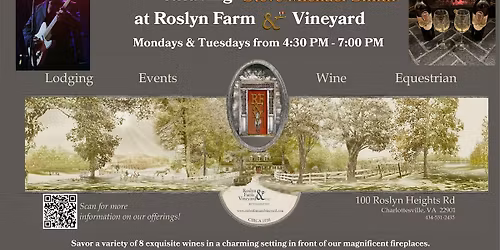 Weekday Wine Tastings at Roslyn Farm & Vineyard