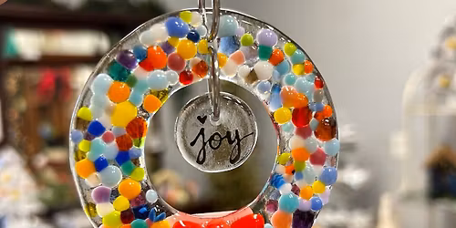 Holiday Fun Fused Glass Ornament Class- 10:30 am OR 1:30pm registration required