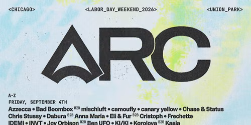 2026 ARC Music Festival - Saturday at Union Park