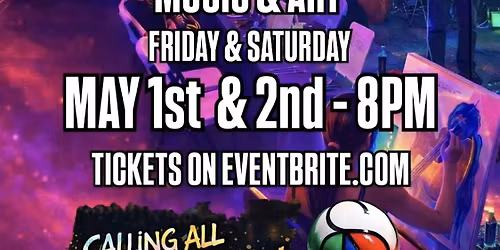 ART IN THE DARK\/GLOW IN THE DARK PAINTING, MUSIC & ART!!!