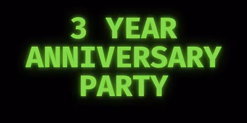 3 Year Shop Anniversary Party 