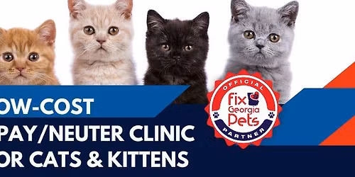 Low-Cost Spay\/Neuter Clinic with FixGA Pets