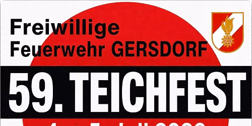 59. Teichfest mit Fr\u00fchschoppen 