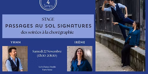Stage R4T - Passages au sol signatures : des soir\u00e9es \u00e0 la chor\u00e9graphie