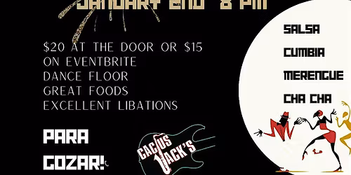 Carmela y Mas Salsa Band ring in the NEW YEAR Jan 2nd