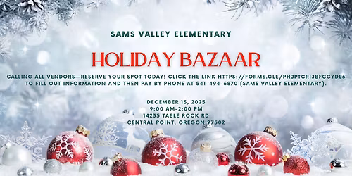 Sams Valley Elementary Holiday Bazaar