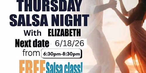 Join us for our Monthly Salsa event!