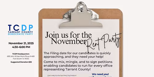 Democratic Candidates Need Your Help!