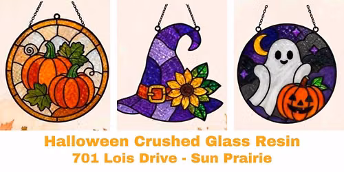 *New Date Added* - Halloween Crushed Sea Glass Resin Workshop - Hearts on Fire Designs-October 28th