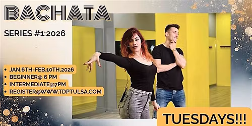 6 WEEK SERIES #1: MODERN\/SENSUAL BACHATA 2026