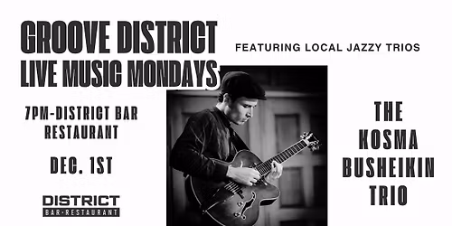 The Kosma Busheikin Trio live at District Bar