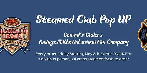 Steamed Crab Pop-Up Shop!