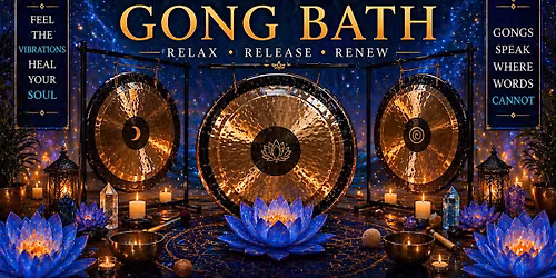 Blue Lotus Gong Bath with Su Walenta \u2728 September 19th