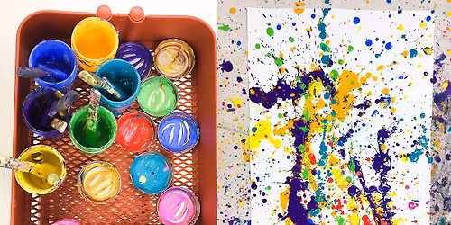 Wellness through Art: Splatter Canvas or personal item (Dec. 4) 6:30-7:45pm (age 14-adult)