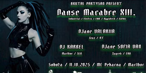 SOB 11. 10. 2025 / DANSE MACABRE XIII. / MC PEKARNA