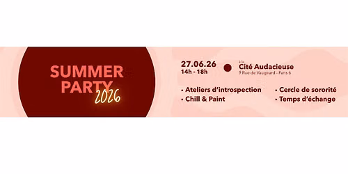 Summer Party : 27 Juin 2026