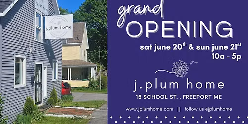 j.plum home's GRAND OPENING