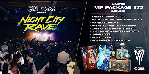 Anime Night Mart X Shonen Riot Rave & Market at The Compound  Oct. 3rd