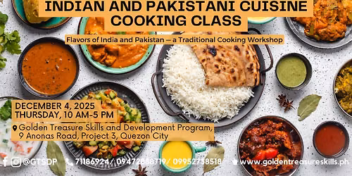 🍛 Indian and Pakistani Cuisine Cooking Class