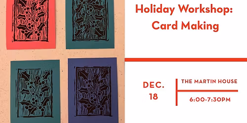 Holiday Workshop: Card Making