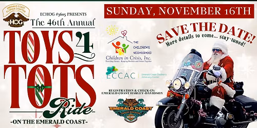 46th Annual Toys 4 Tots Ride on the Emerald Coast
