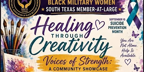 Healing Through Creativity-Open to the Public-Vendor Registration ONLY